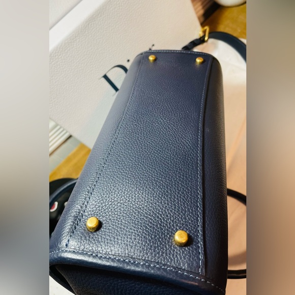 Coach  Navy Blue Leather Handbag - Picture 7 of 7